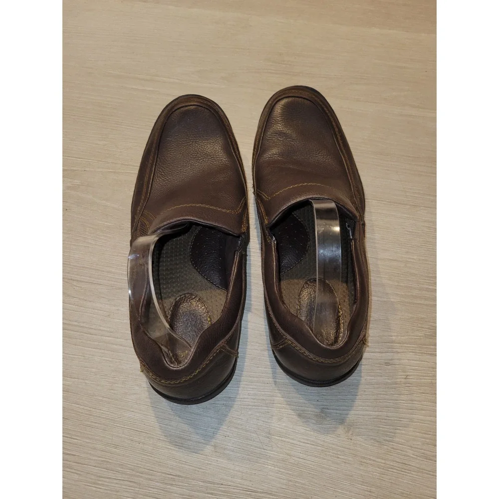 Born Mens Brown Leather driving Slip‎ On Loafers H13735 12M Casual Shoes office